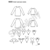 S8223 Tops Applikationen, Simplicity