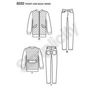 S8222 Jeans Jackett, Simplicity