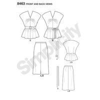 S8463 Damen Kleid, Simplicity