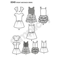 S8349 Kleid Mädchen Jäckchen, Simplicity