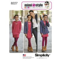 S8227 Mädchen Leggings Kleid Jackett Plus, Simplicity