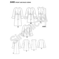 S8469 Damen Mantel Weste, Simplicity
