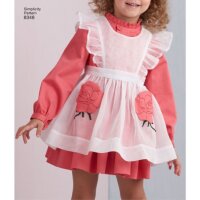 S8348 1950er Schürtzchen Kleinkind Kleid, Simplicity