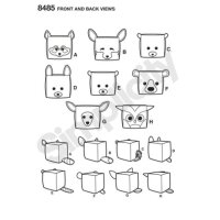 S8485 Tiere, Schnittmuster von Simplicity