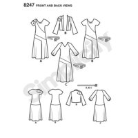 S8247 Damen Kleid Jackett, Simplicity