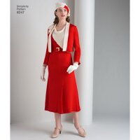 S8247 Damen Kleid Jackett, Simplicity