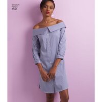 S8550 Damen Top Tunika Kleid, Simplicity