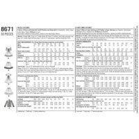 S8671 Damen Kostüm Kleid, Simplicity