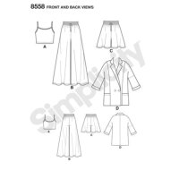 S8558 Damen, Schnittmuster von Simplicity