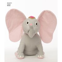 S8542 Stofftier, Schnittmuster von Simplicity