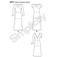S8547 Damen Kleid, Simplicity
