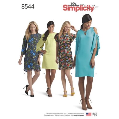 S8544 Damen Kleid, Simplicity
