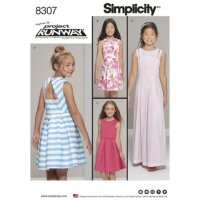 S8307 Mädchen Kleid Plus Projekt, Simplicity