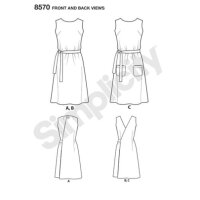 S8570 Kleid, Schnittmuster von Simplicity
