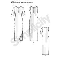 S8334 Damen Kleid, Simplicity