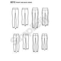 S8212 Damen Leggings, Simplicity