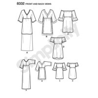 S8332 Damen Kleid, Simplicity