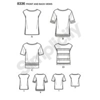 S8336 Damen Tops, Simplicity