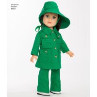 S8577 Kleidung Puppe, Simplicity
