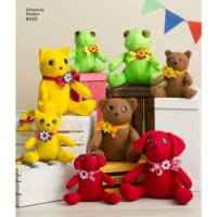 S8442 Tiere, Schnittmuster von Simplicity