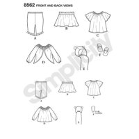 S8562 Baby, Schnittmuster von Simplicity