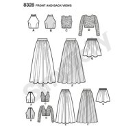 S8328 Damen Kleid, Simplicity