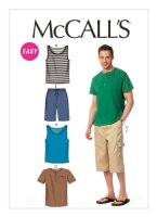M6973 Herren Shorts Trägertop Top, McCalls
