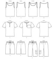 M6973 Herren Shorts Trägertop Top, McCalls