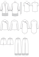 McCalls M7297 Damen Robe, Gürtel, Tops, Kleid, Shorts und Hose