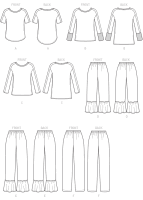 McCalls M7295 Damen Tops und Hose