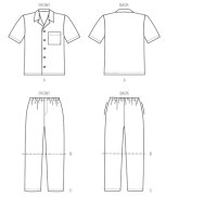 M6972 Hose Shorts Shirt, McCalls