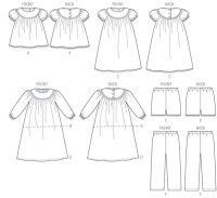 M6831 Mädchen Hose Top, McCalls