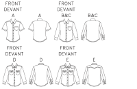 McCalls M6044 Herren Shirts