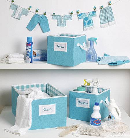 McCalls M6051 Schürze, Ironing Board Husse,,dnungs-, Bins, Hanger Cover, KleidungNadelHolder, Banner und Scissor Caddy