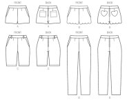 M6930 Damen Hose Shorts, McCalls