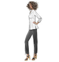McCalls M6124 Damen Damen Shirts in 3 Längen