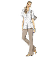 McCalls M6124 Damen Damen Shirts in 3 Längen