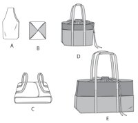 M6338 Trage, Tragetuch Picknick Taschen, McCalls
