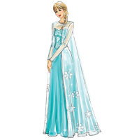 McCalls M7000 Langes Kleid und Cape mitKragen , Cape