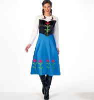 McCalls M7000 Langes Kleid und Cape mitKragen , Cape