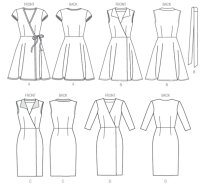 M6959 Damen Gürtel Kleid Überwurf, McCalls