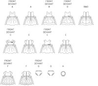 M6015 Kinder Strinband Dirndl Kleid Höschen, McCalls