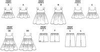 M6017 Baby, Kinder Hose Shorts Kleid Top, McCalls