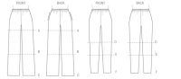 M6843 Damen Hose Shorts, McCalls