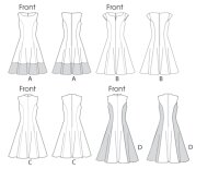 M6741 Damen Kleid, Schnittmuster von McCalls