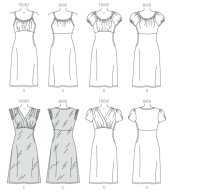 M7116 Damen Kleid, Schnittmuster von McCalls