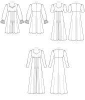 B6586 Damen Kleid, Butterick