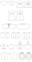 B6606 Kleidung Puppe, Butterick