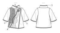 V9341 Damen Jackett, Schnittmuster von Vogue