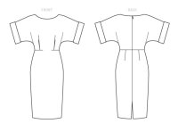 V1595 Damen Kleid, Schnittmuster von Vogue